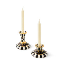 Courtly Check Small Ceramic Candlestick