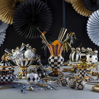 Courtly Check Ceramic Fluted Cake Stand