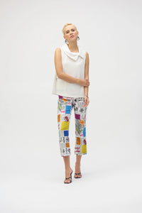 Seersucker Sleeveless Straight Top