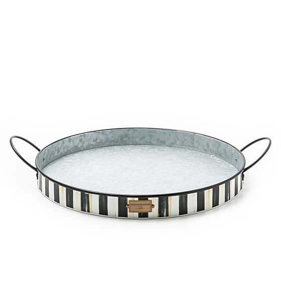 Spectator Galvanized Serving Trays, Set of 2