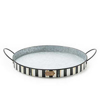 Spectator Galvanized Serving Trays, Set of 2
