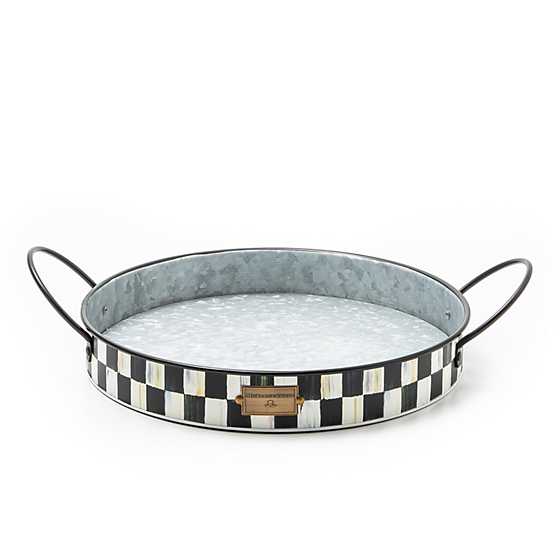Spectator Galvanized Serving Trays, Set of 2