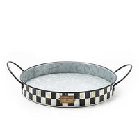 Spectator Galvanized Serving Trays, Set of 2