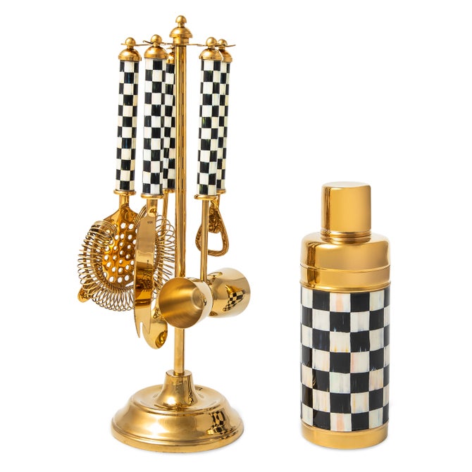 Gold Courtly Check 3260 Barware