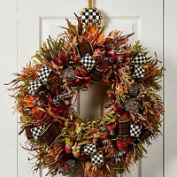 Courtly Check Wreath Hanger