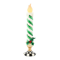 Check It Out Green Illuminated Retro Candle