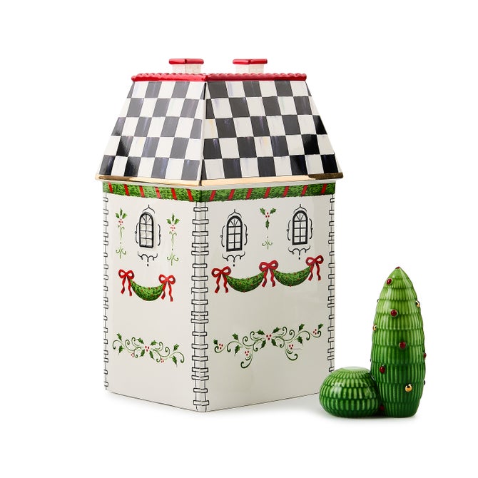 Holly Village Illuminated Ceramic Cottage