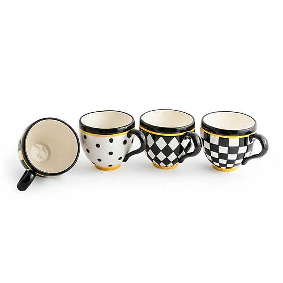 Courtly Mugs, Set of 4