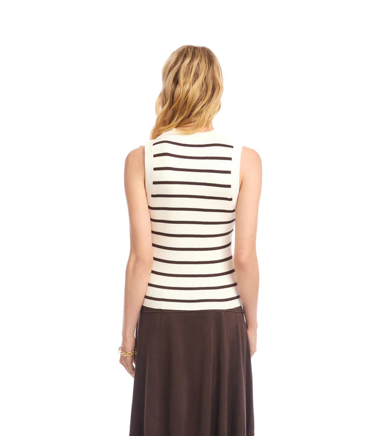 Ribbed Stripe Sweater Tank