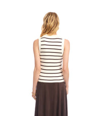 Ribbed Stripe Sweater Tank
