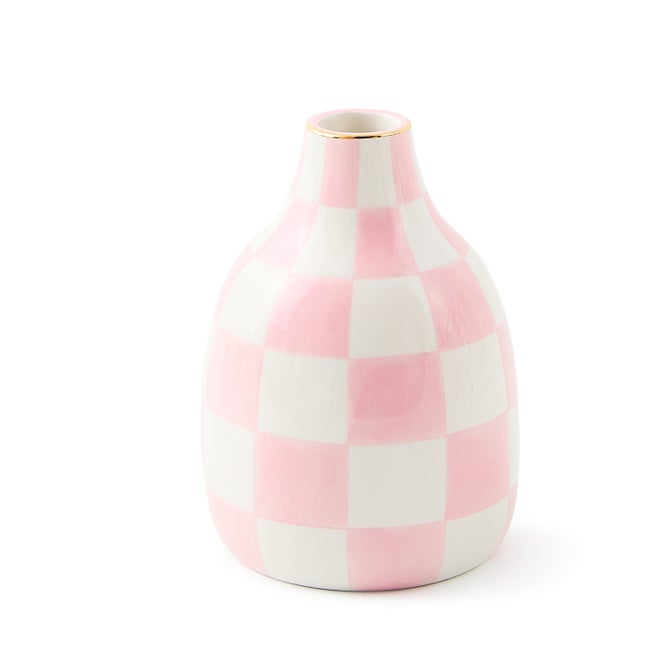 Rosy Check Short Heart Vase