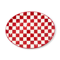 Cherry Check Serving Platter