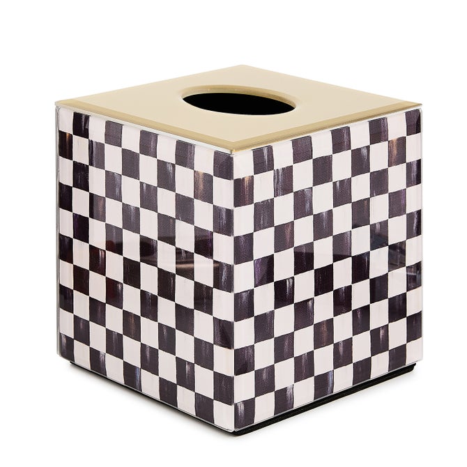 Courtly Check Glass Boutique Tissue Box Cover
