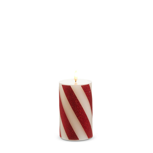 RED STRIPE CANDLE