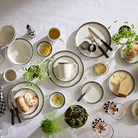 Courtly Check Everyday Lunch Plates, Set of 4