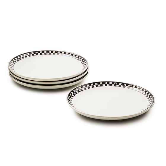 Courtly Check Everyday Lunch Plates, Set of 4