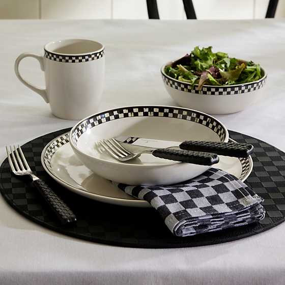 Courtly Check Everyday Bowls, Set of 4