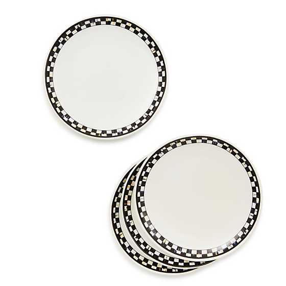Courtly Check Everyday Small Plates, Set of 4