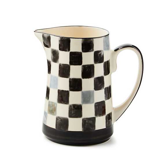 Black Check Pitcher