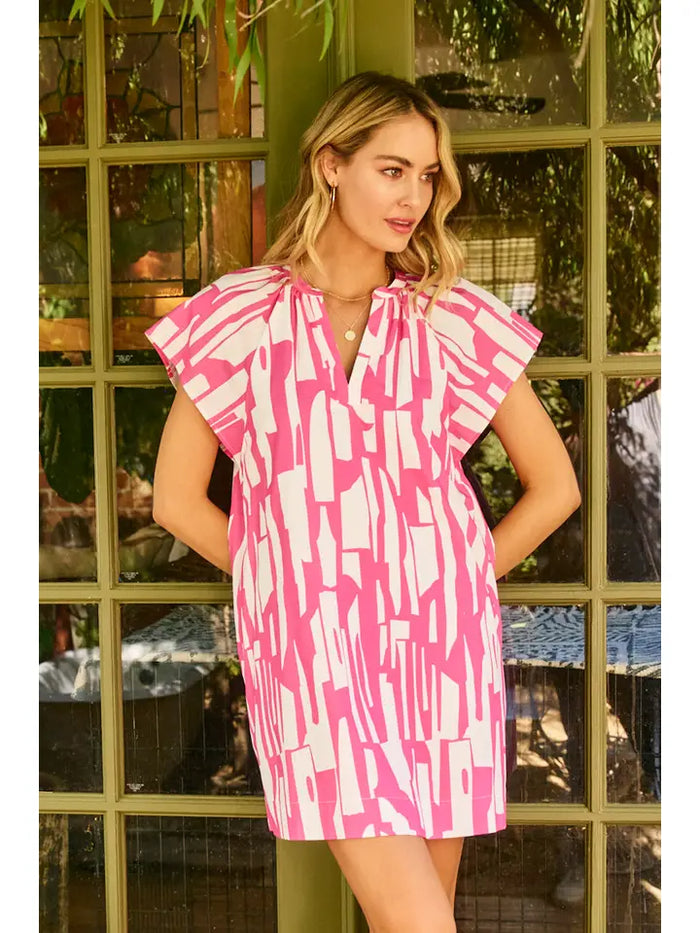 Print Mini Tunic Dress