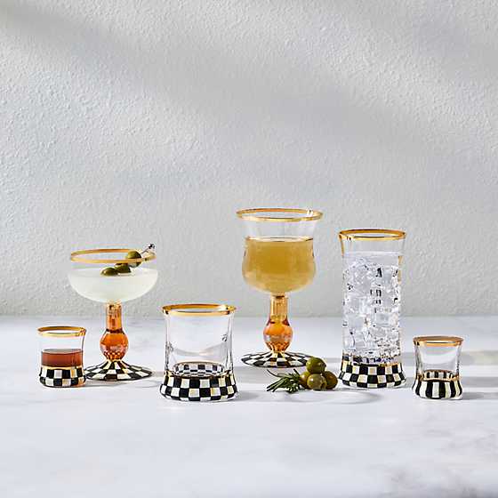 Courtly Check Shot Glass