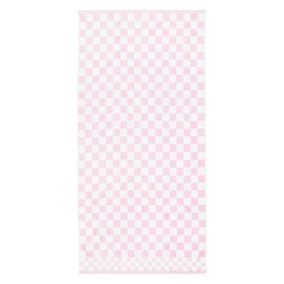 Rosy Check Bath Towel