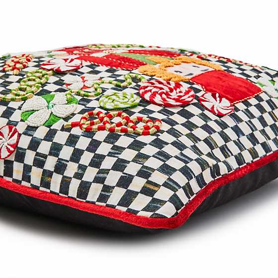 Courtly Check Nutcracker Throw Pillow