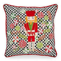 Courtly Check Nutcracker Throw Pillow