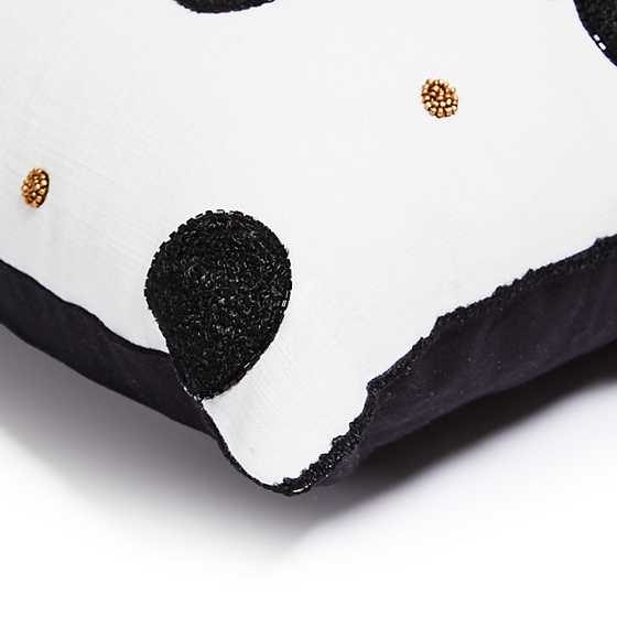 Monogram "C" Beaded Throw Pillow