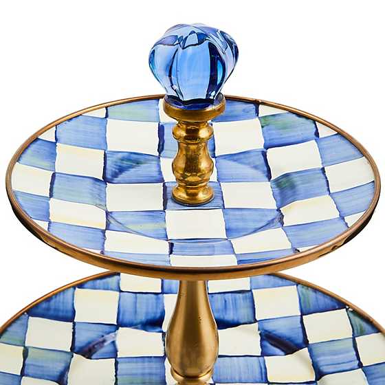 Royal Check Three Tier Sweet Stand