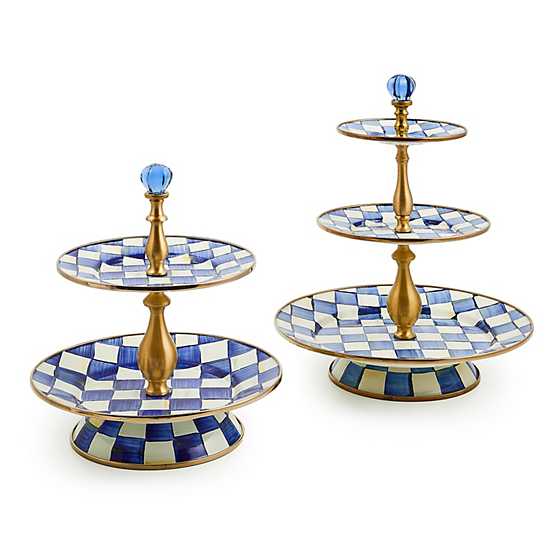 Royal Check Three Tier Sweet Stand