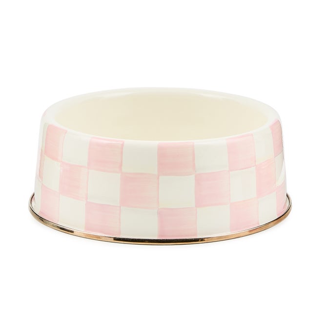 Rosy Check Large Pet Dish
