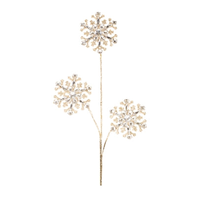 Snowflake Spray 32”H Plastic