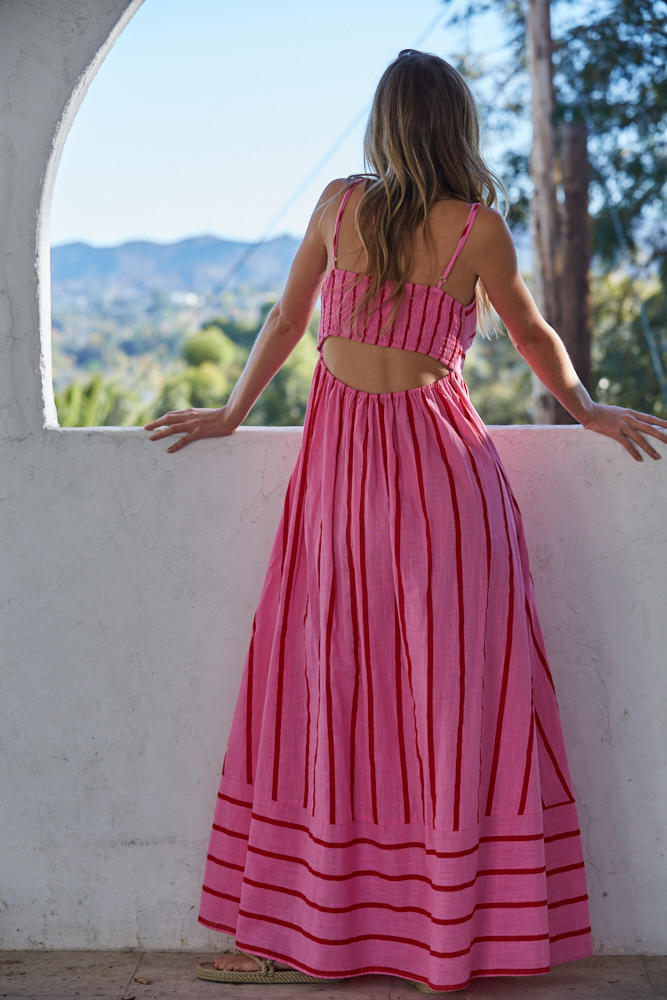 Lynsey Striped Maxi Rosegate Lynsey Striped Maxi Rosegate