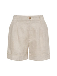 Caravan Cuffed Short Flax