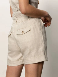 Caravan Cuffed Short Flax
