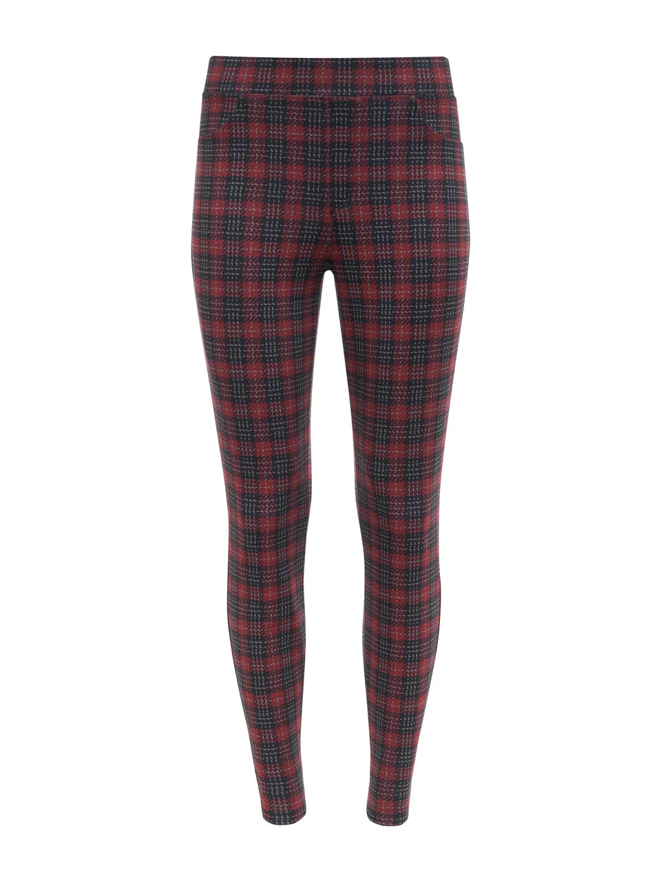 Runway Semi High Rise Legging Mars Red Check