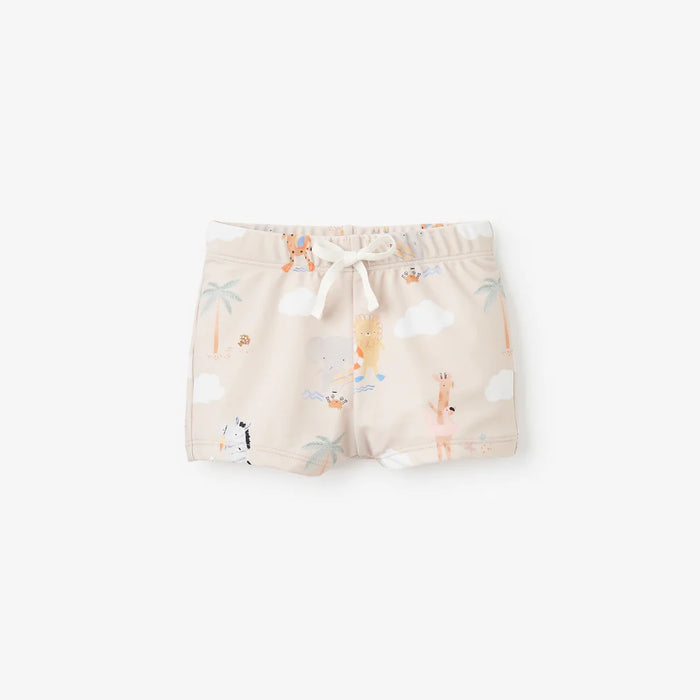 SEASIDE SAFARI BABY SWIM SHORTS