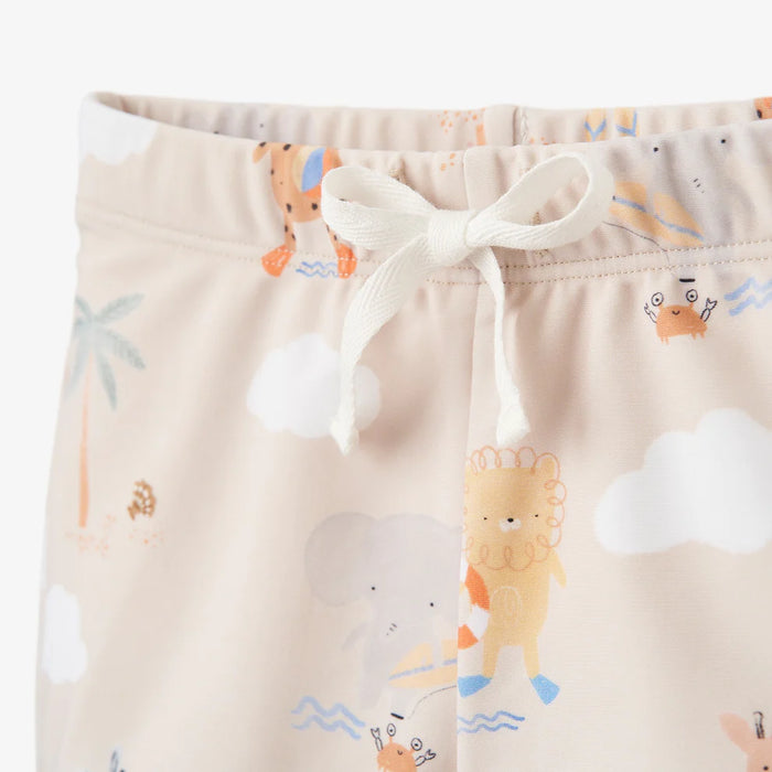 SEASIDE SAFARI BABY SWIM SHORTS