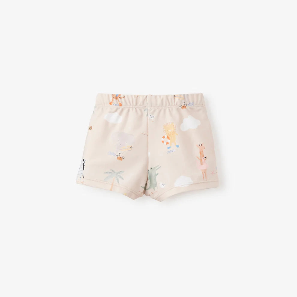 SEASIDE SAFARI BABY SWIM SHORTS