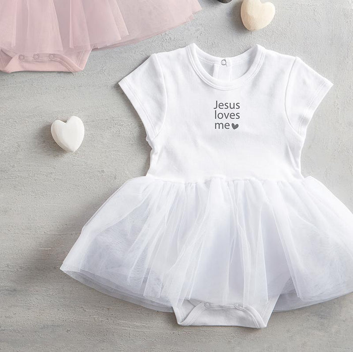 Snapshirt Tutu Dress - Jesus Loves Me