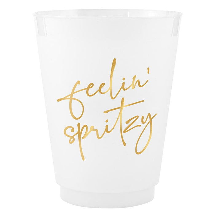 Gold Foil Frost Cup - Feelin' Spritzy - Set of 8