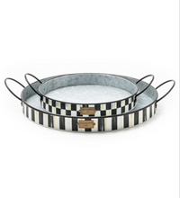 Spectator Galvanized Serving Trays, Set of 2