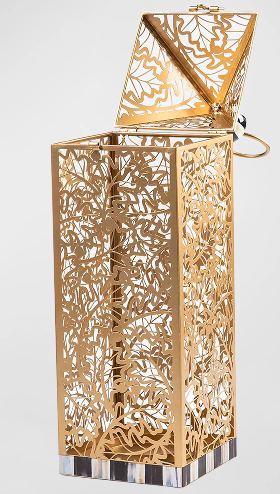 Pierced Leaf Lantern - Large