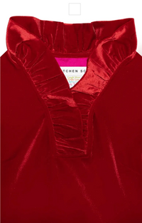 Ruffneck Top - Silky Velvet