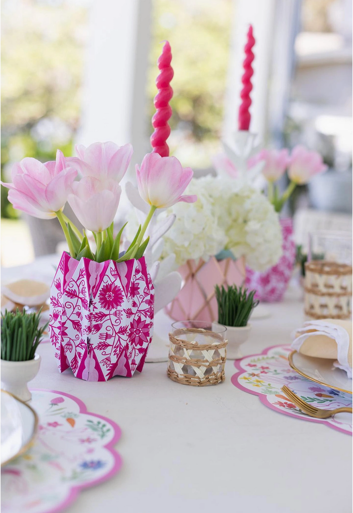 Chinoiserie Paper Vase Wraps