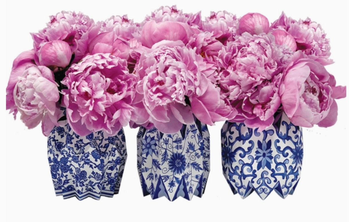 Chinoiserie Paper Vase Wraps