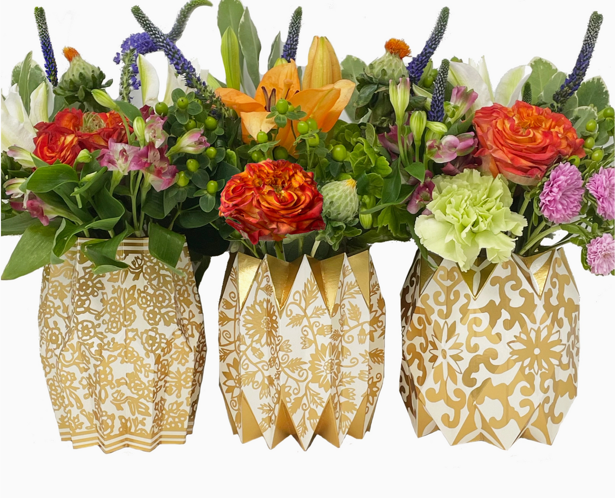 Chinoiserie Paper Vase Wraps
