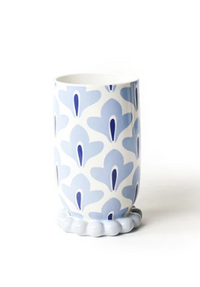Iris Blue Medium Cylinder Vase