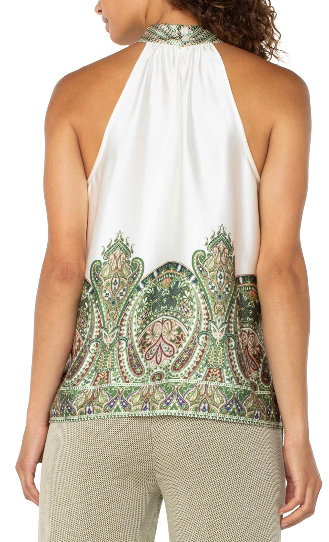 Mock Neck Halter Top